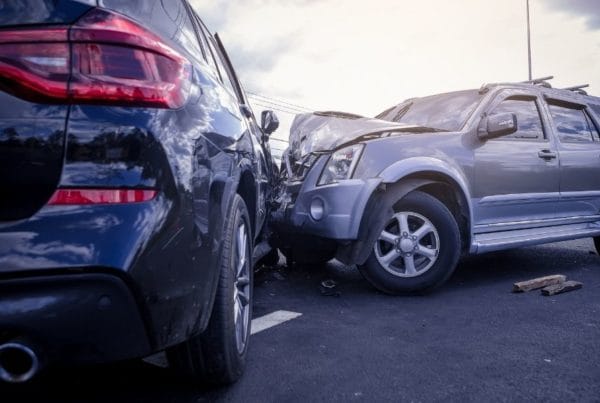 Collision involving two cars