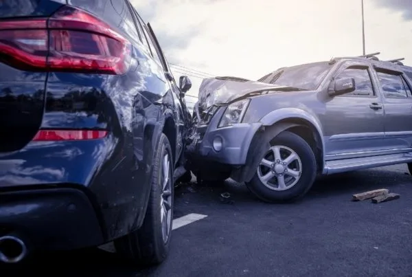 Collision involving two cars